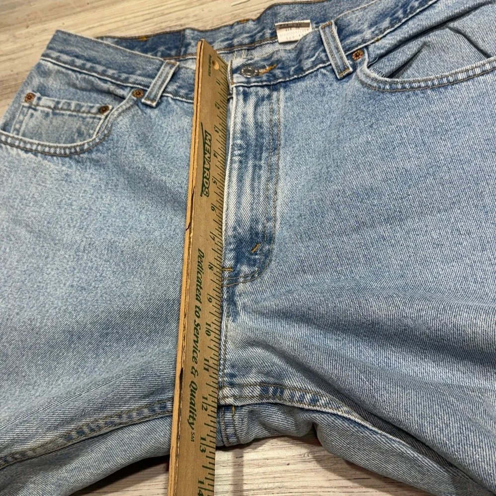 VTG Levis 560 Jeans Mens 34x30 Blue Relaxed Tapered Light Wash Made In USA Bat‎